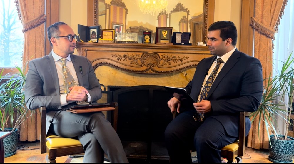 Ali Unar interviewing Charg&eacute; d&rsquo;Affaires Sade Bimantara of the Embassy of Indonesia