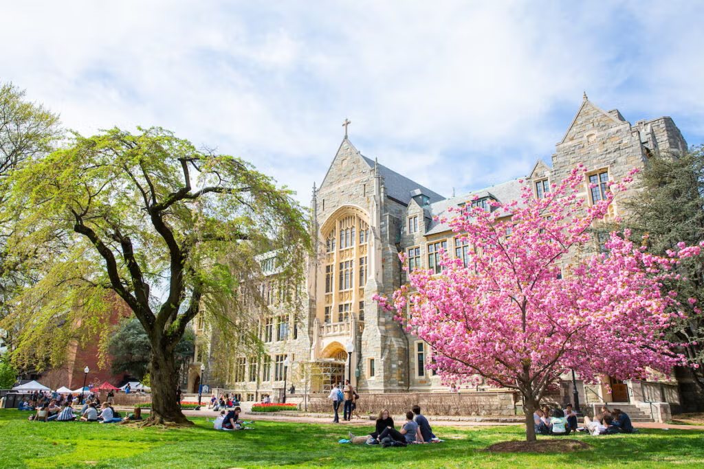Georgetown University campus in Washington, DC